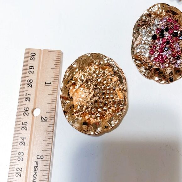 Zara rhinestone earrings M1 - Picture 5 of 7